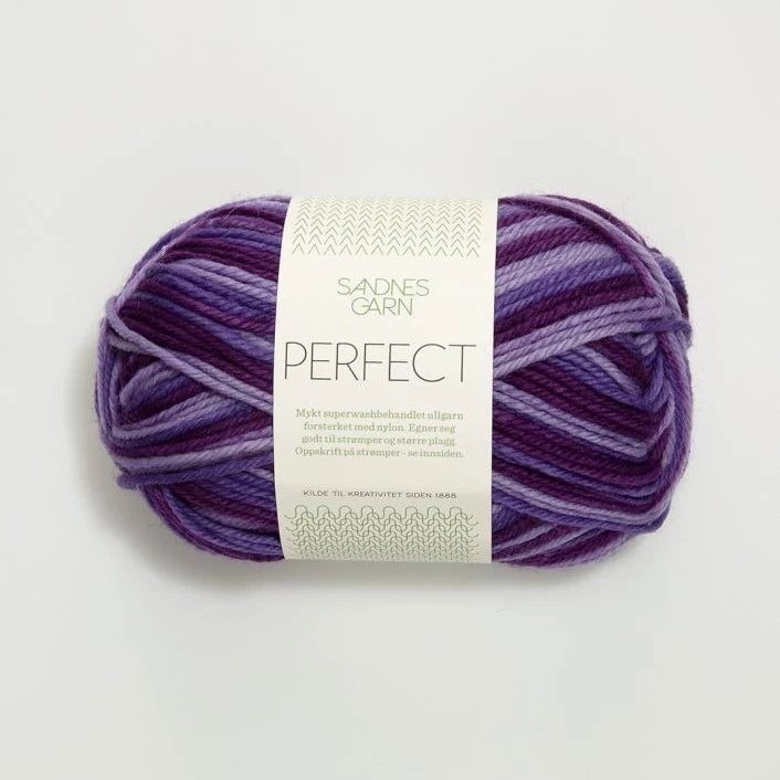 Sandnes Perfect 5500 Lilla-print