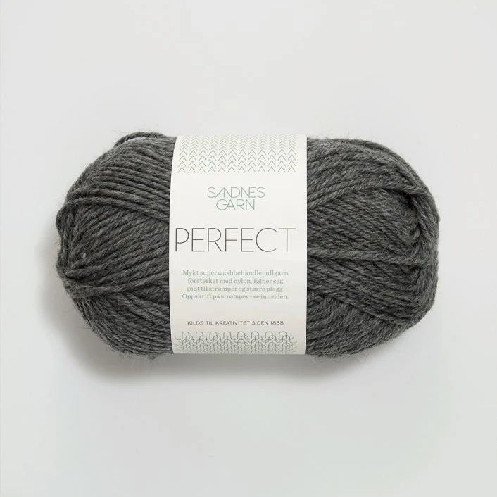 Sandnes Perfect 1053 Mörk gråmelert