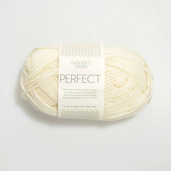 Sandnes Perfect 1002 Hvit