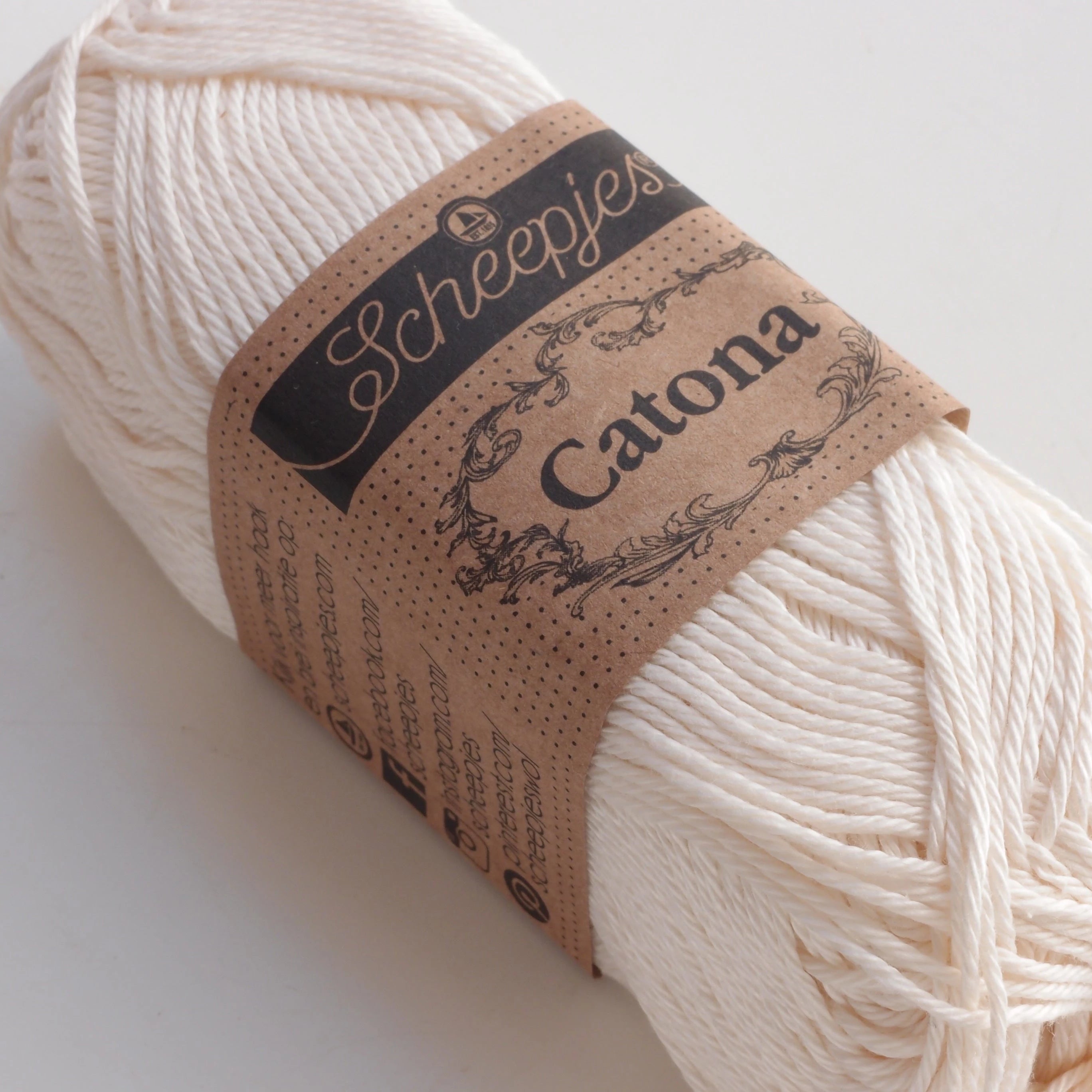 Scheepjes Catona, 130 Old Lace, norsunluu