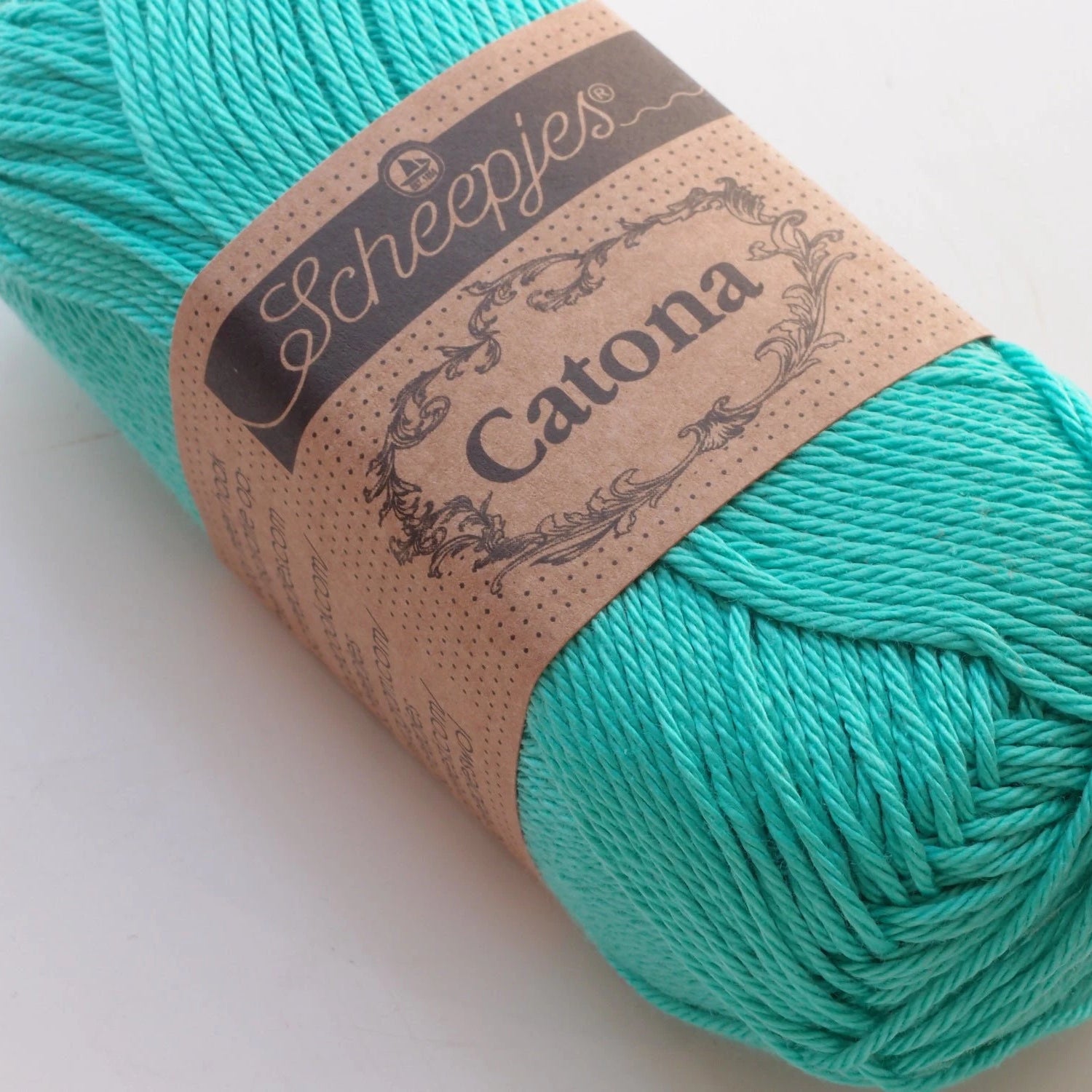 Scheepjes Catona, 253 Tropic, vihreä turkoosi
