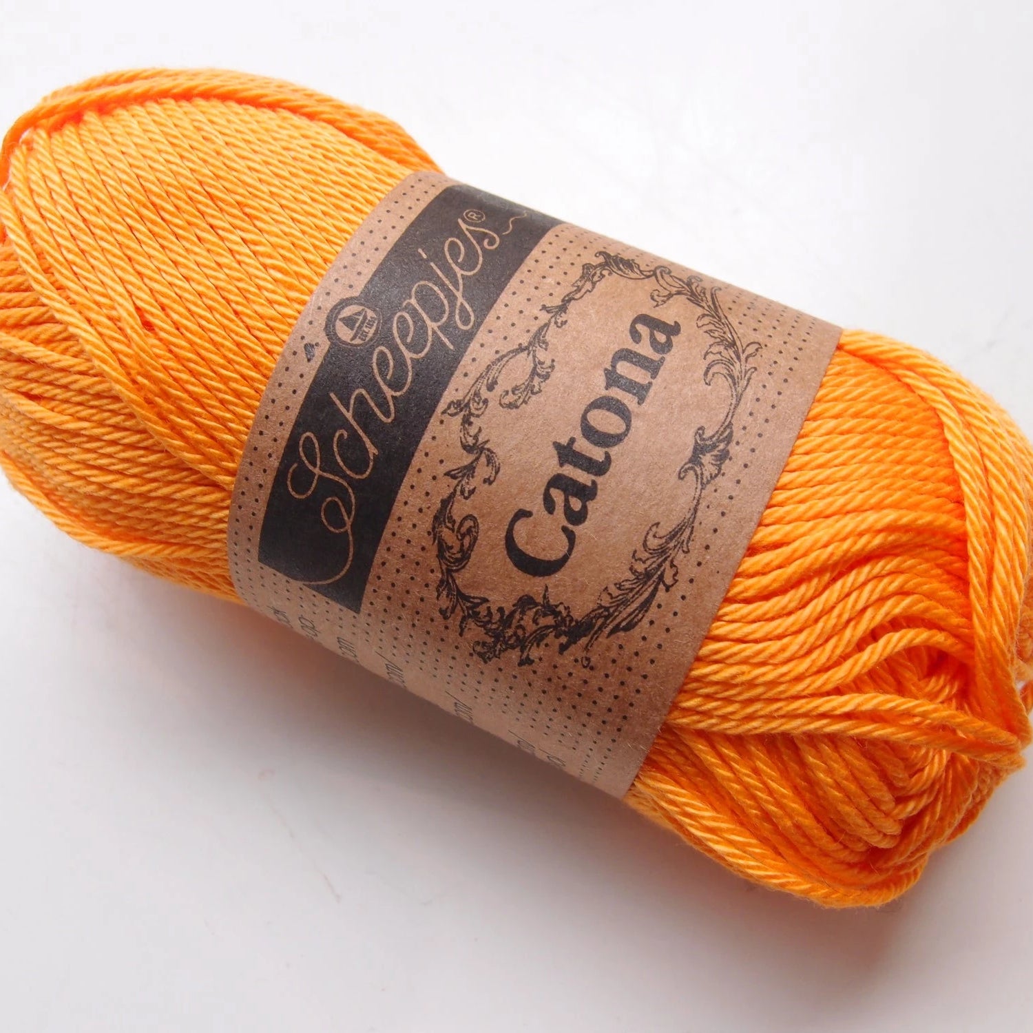 Scheepjes Catona, 411 Sweet Orange, appelsiini