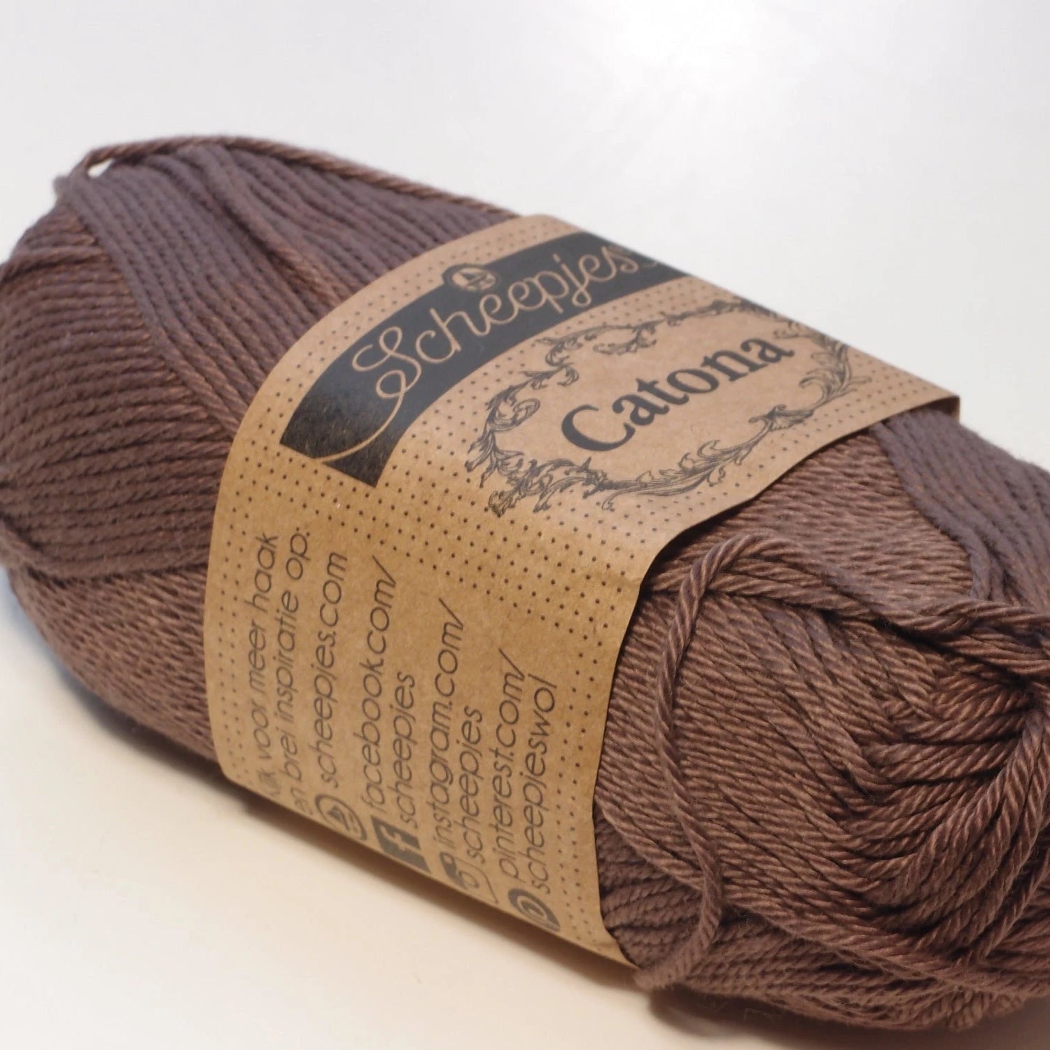 Scheepjes Catona, 507 Chocolate, maitosuklaa