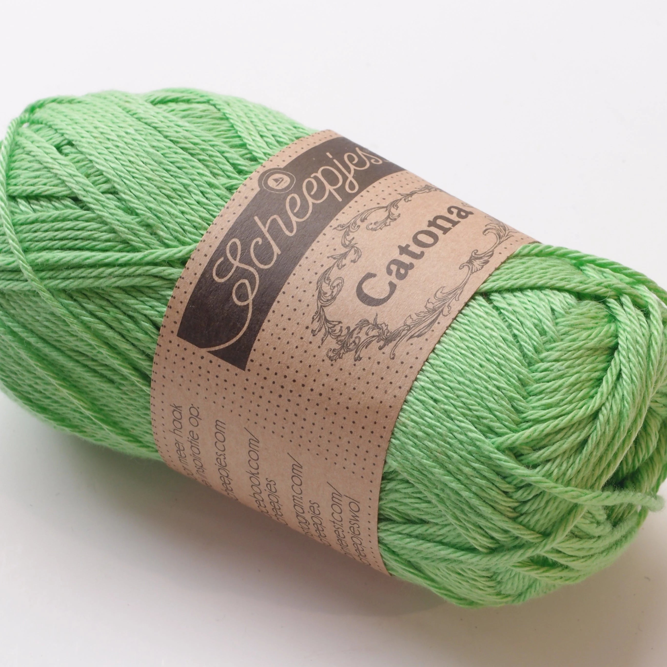 Scheepjes Catona, 513 Apple Granny, vihreä omena