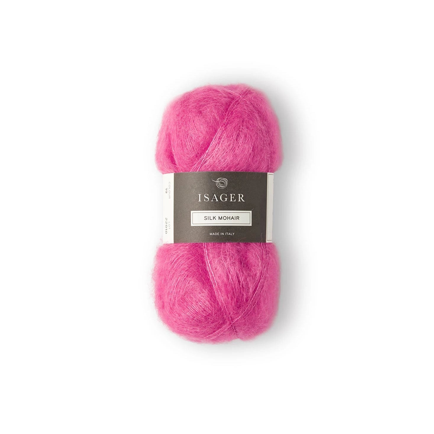 Isager Silk Mohair, 19 Hot Pink