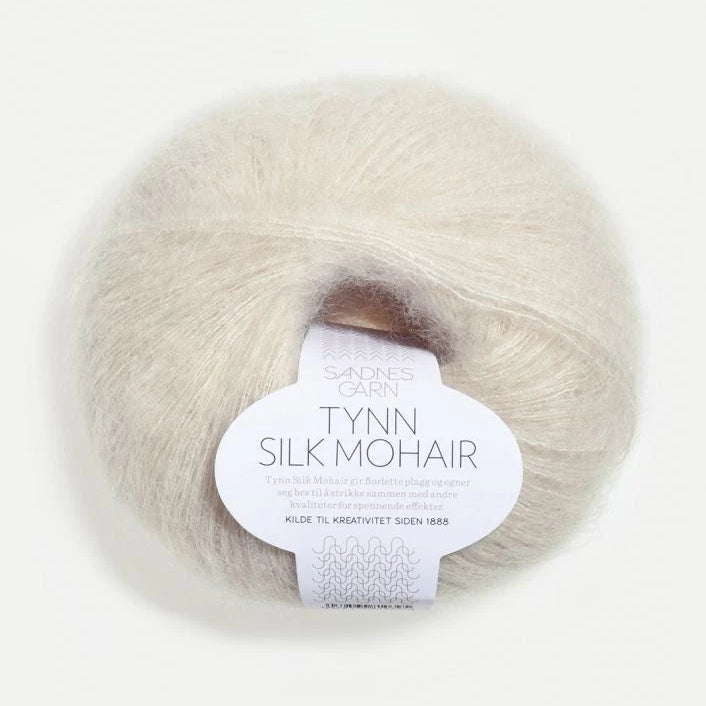 Tynn Silk Mohair Sandnes Garn, 1015 Kitt