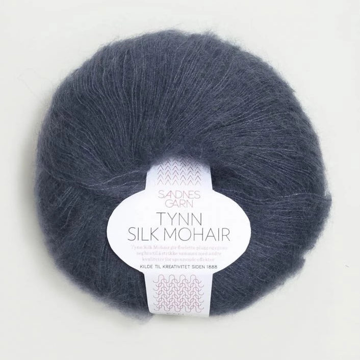 Tynn Silk Mohair Sandnes Garn, 6081 Dyp Blå