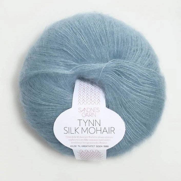 Tynn Silk Mohair Sandnes Garn, 6023 Himmelblå