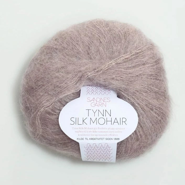 Tynn Silk Mohair Sandnes Garn, 4310 Lys Rosa Melert