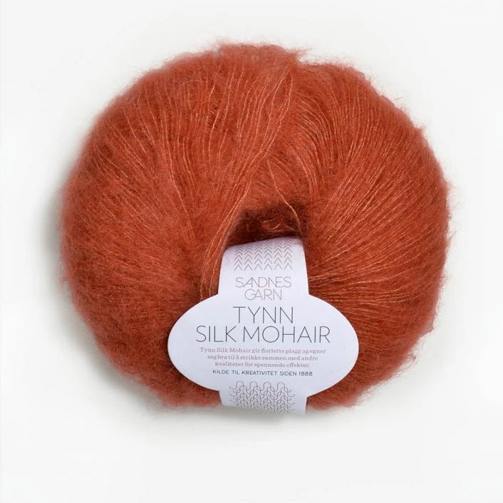 Tynn Silk Mohair Sandnes Garn, 3835 Terrakotta