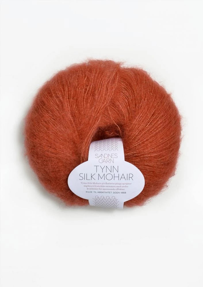Tynn Silk Mohair Sandnes Garn, 3835 Terrakotta