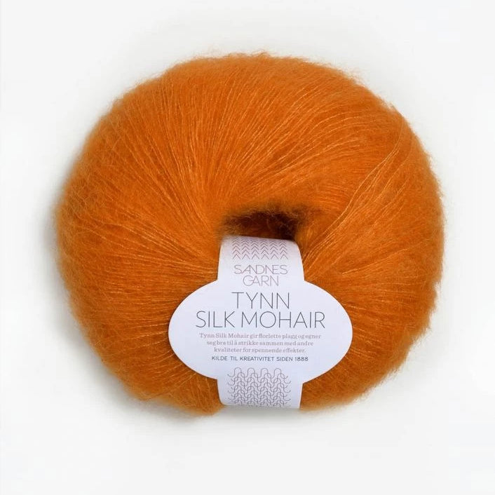 Tynn Silk Mohair Sandnes Garn, 2727 Oransje