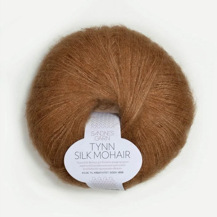 Tynn Silk Mohair Sandnes Garn, 2543 Brunt Sukker