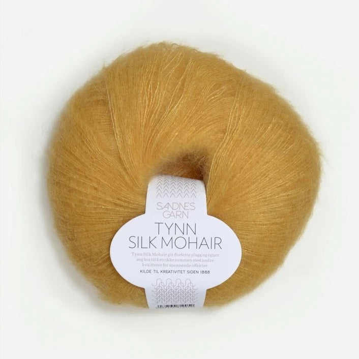 Tynn Silk Mohair Sandnes Garn, 2113 Strågul