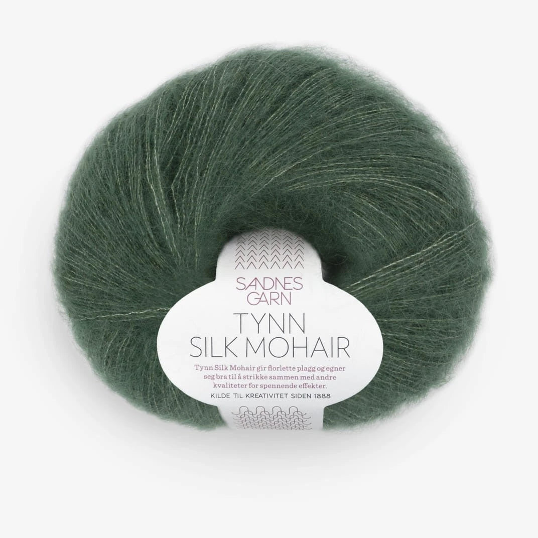 Tynn Silk Mohair Sandnes Garn, 8581 SKOGGRÖNN