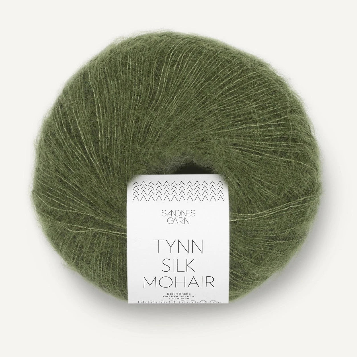 Tynn Silk Mohair Sandnes Garn, 9062 OLIVENGRÖNN