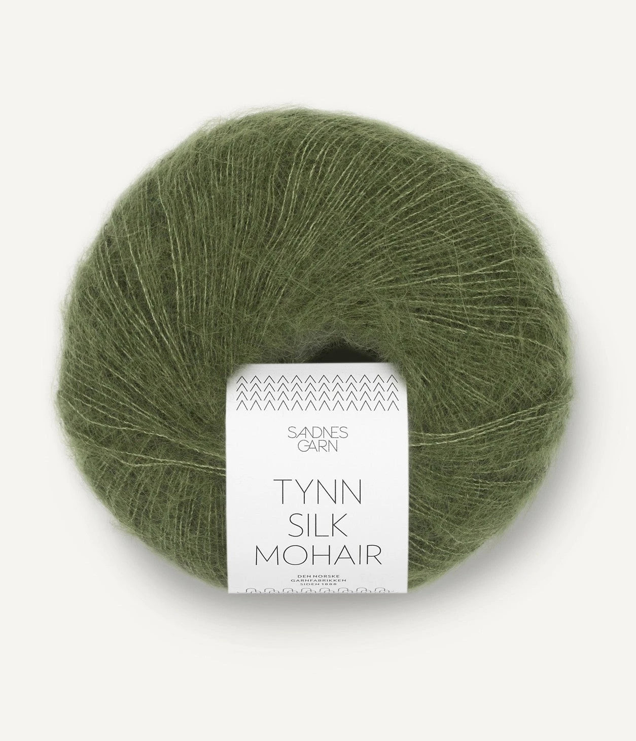 Tynn Silk Mohair Sandnes Garn, 9062 OLIVENGRÖNN