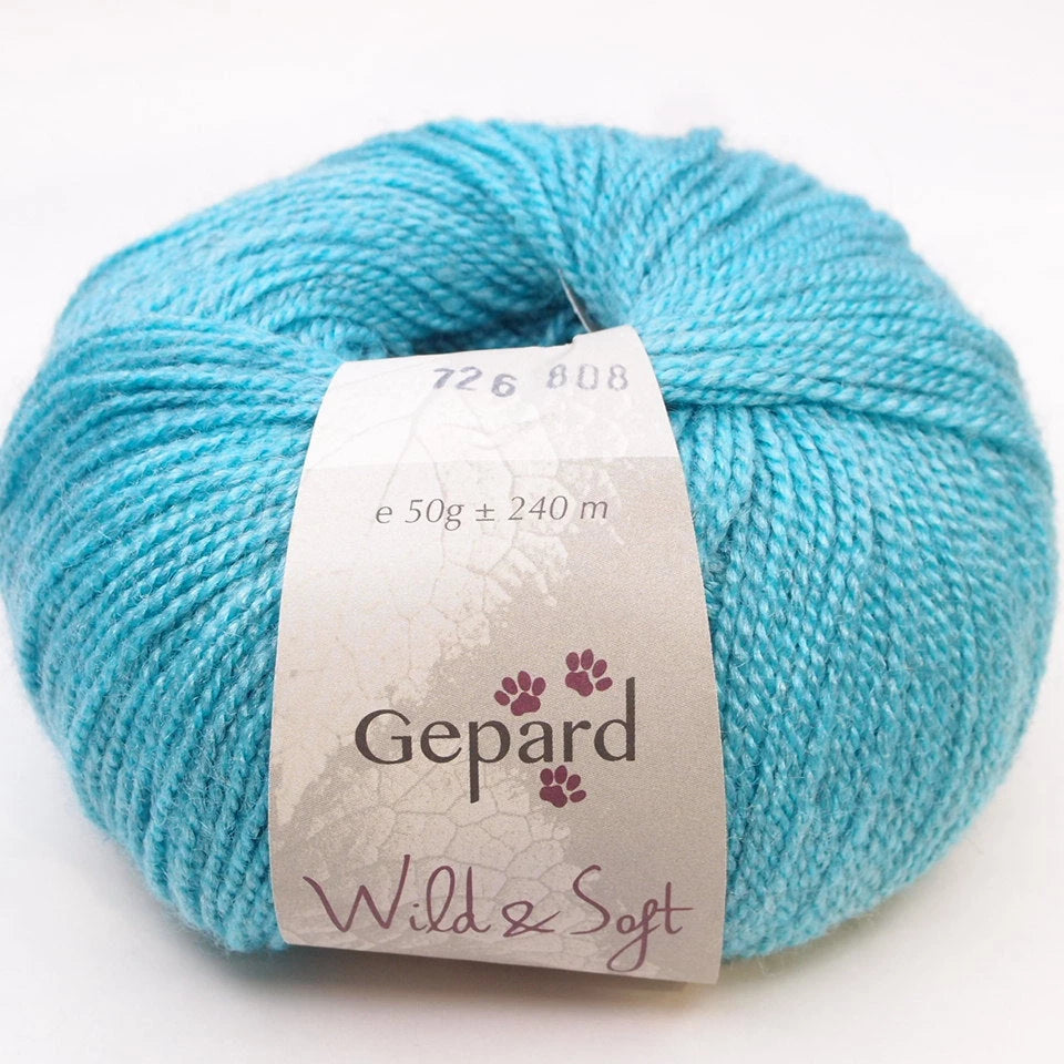 Gepard Garn Wild & Soft , merinosilkkilanka