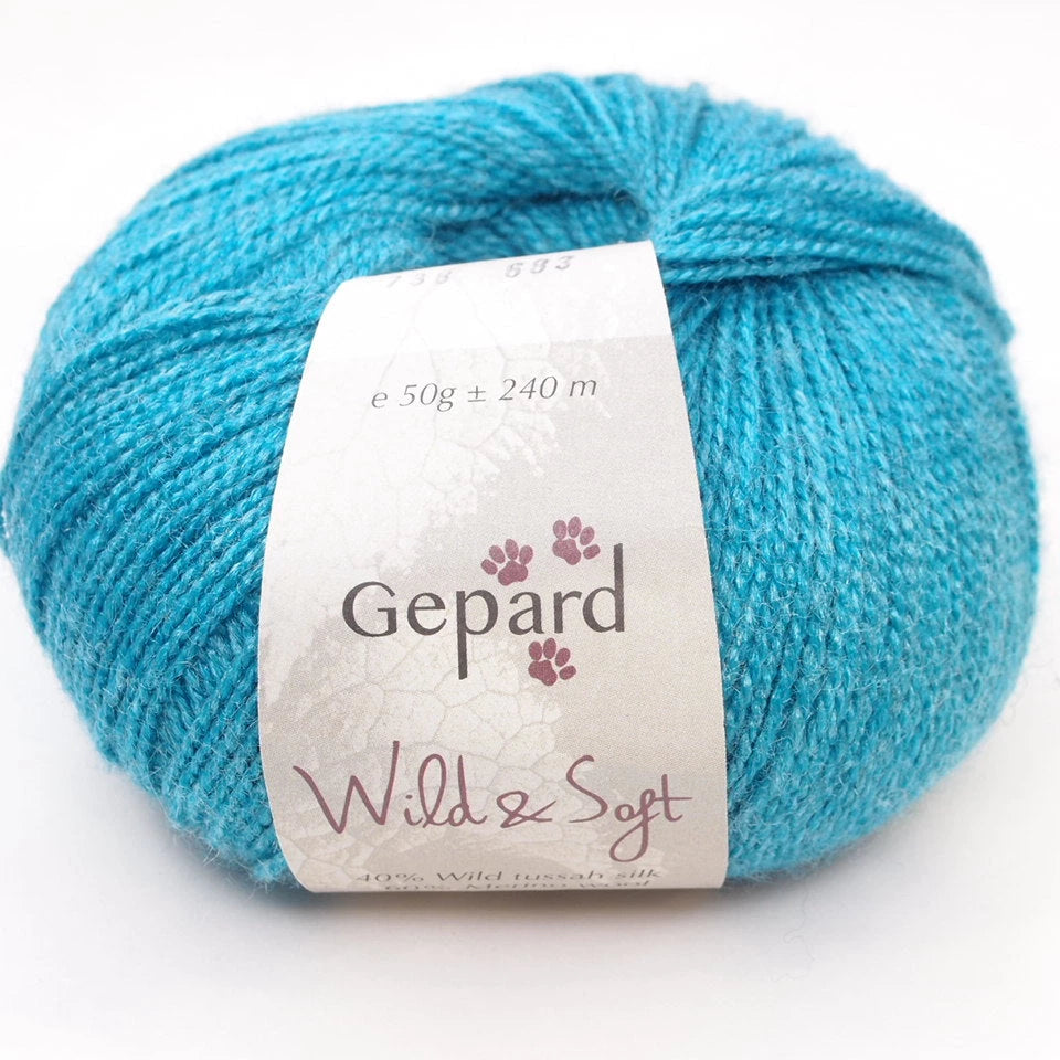 Gepard Garn Wild & Soft , merinosilkkilanka