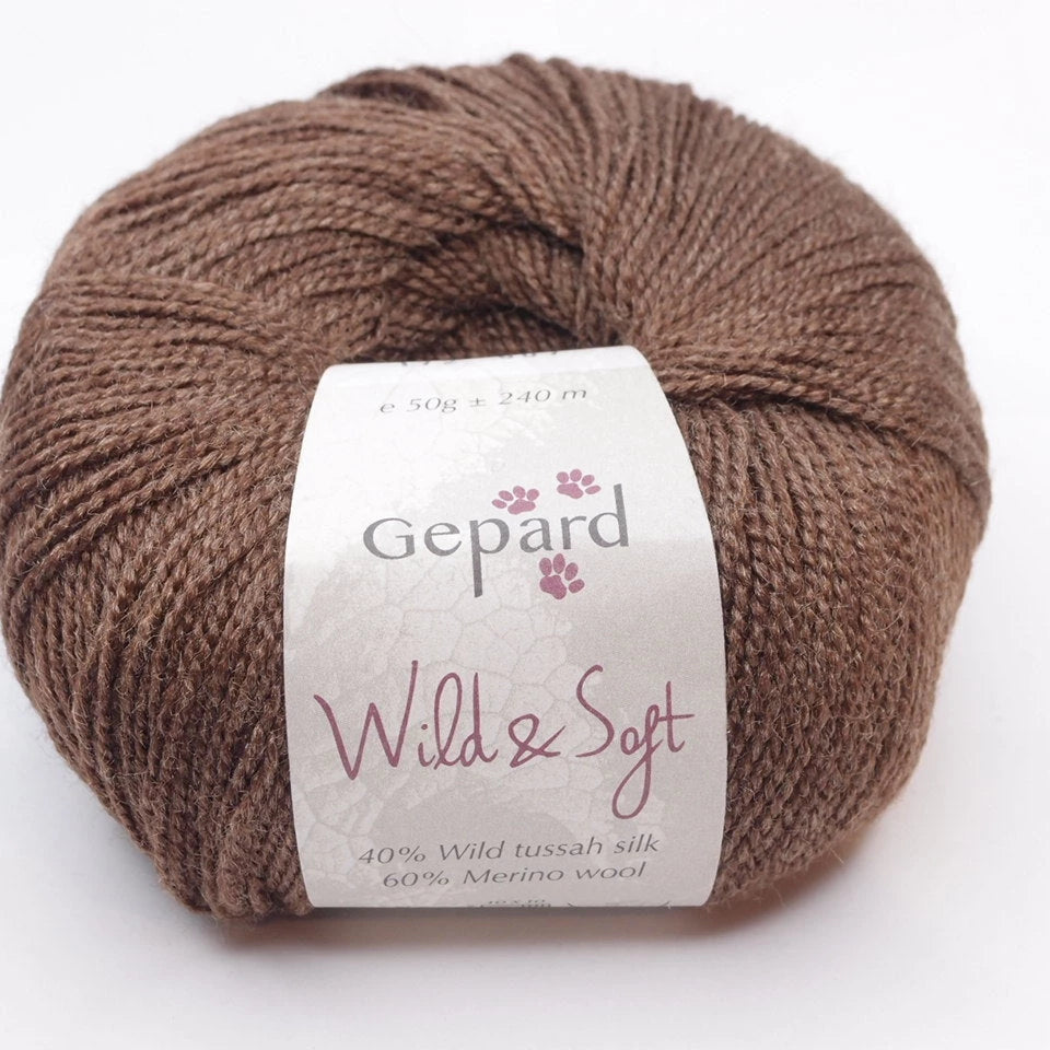 Gepard Garn Wild & Soft , merinosilkkilanka