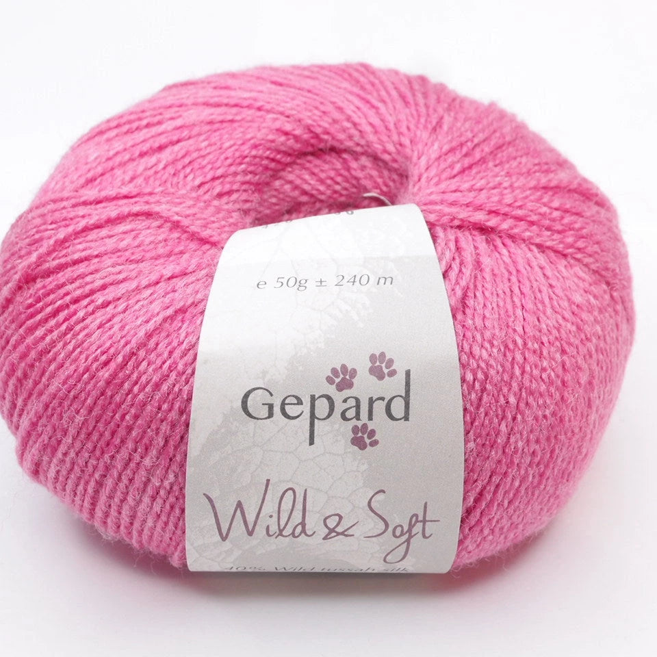 Gepard Garn Wild & Soft , merinosilkkilanka