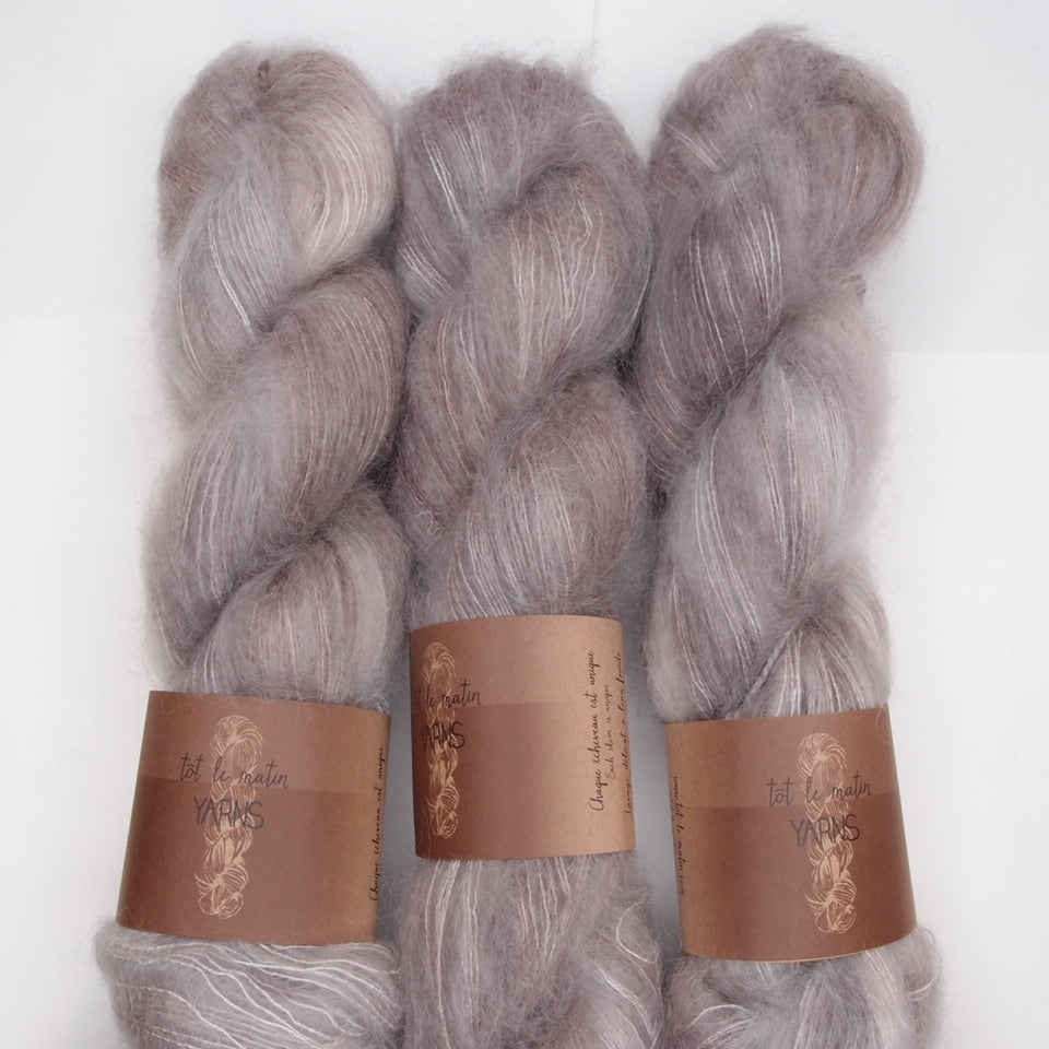 Tot le Matin silk mohair color Poivre