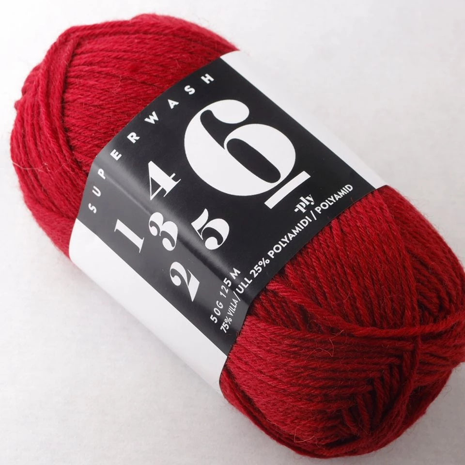 6-ply Markus Company, sukkalanka, 19-1656 Rio Red