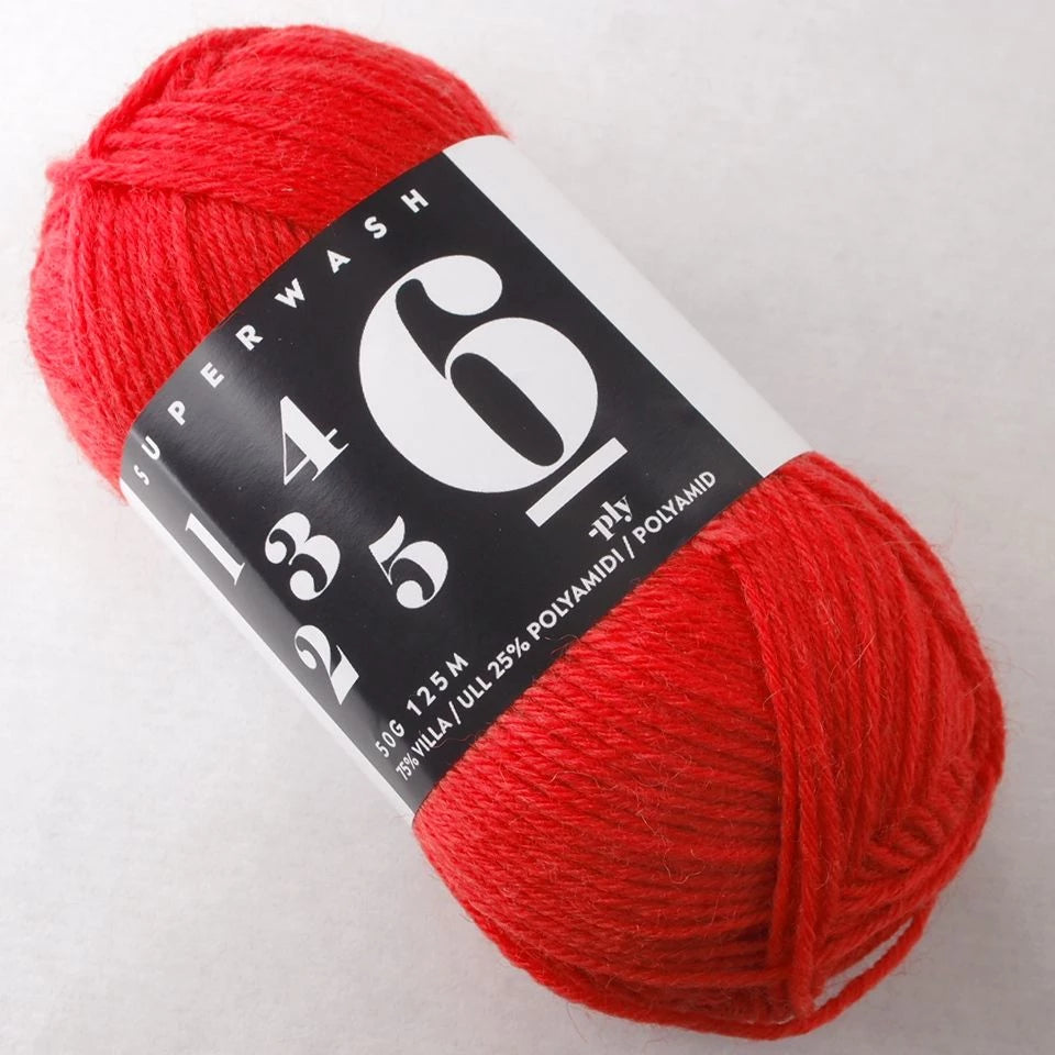 6-ply Markus Company, sukkalanka, 18-1763 High Risk Red