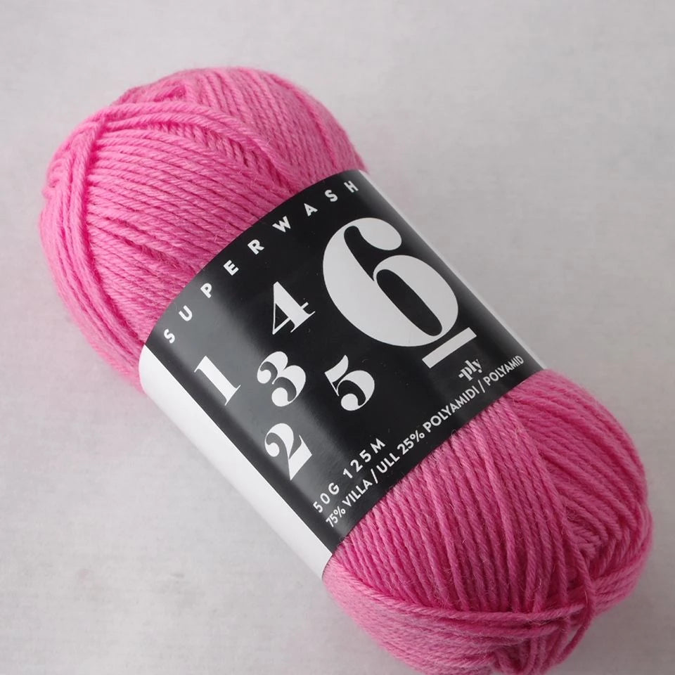 6-ply Markus Company, sukkalanka, 18-2436 Fuchsia Purple