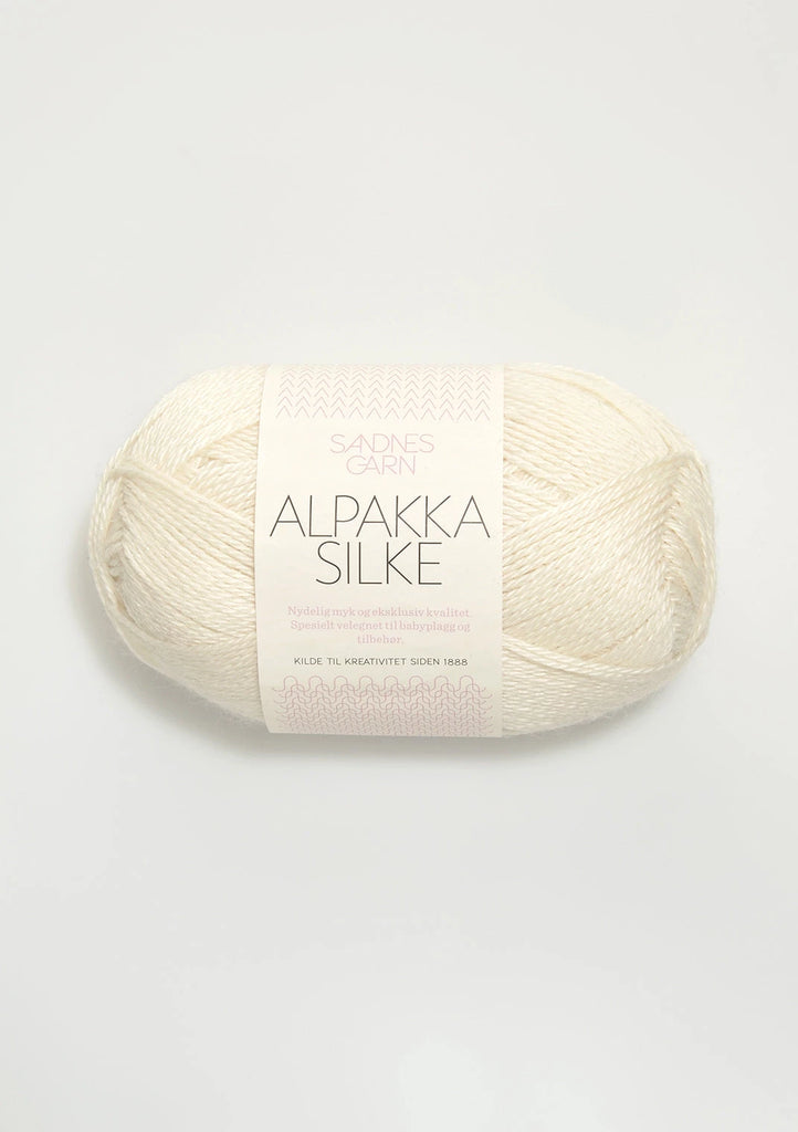 Sandnes Garn Alpakka Silke, 1002 Hvit