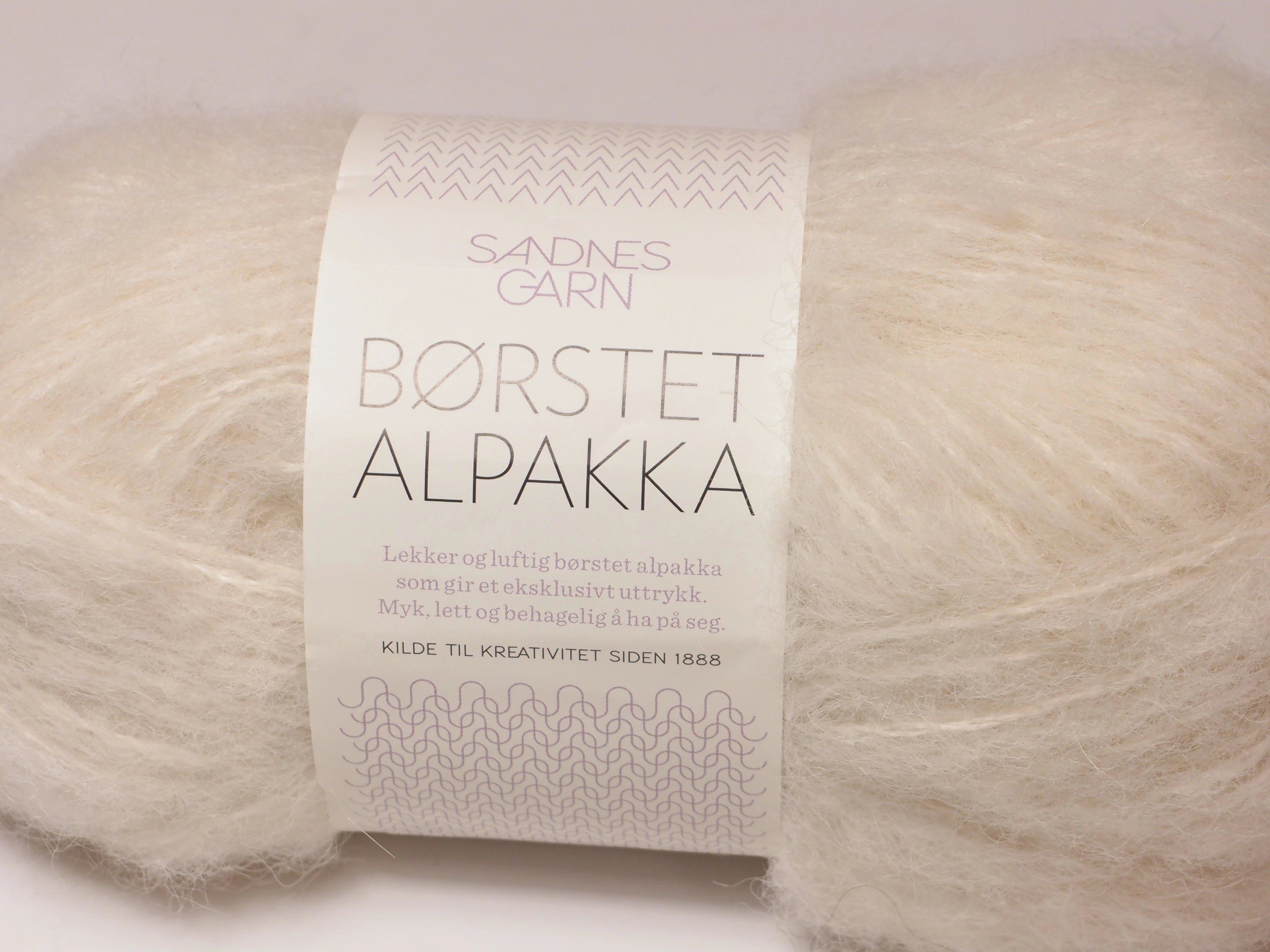 Sandnes Garn Borstet Alpakka,  1012 NATUR