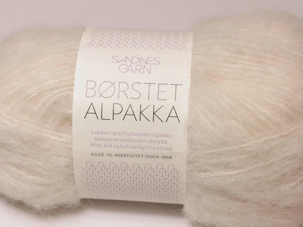 Sandnes Garn Borstet Alpakka, 1012 NATUR