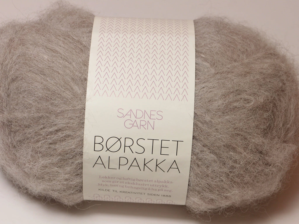 Sandnes Garn Borstet Alpakka, 2650 BEIGEMELERT