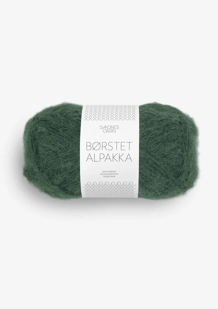 Sandnes Garn Borstet Alpakka, 8581 DYP SKOGGRÖN