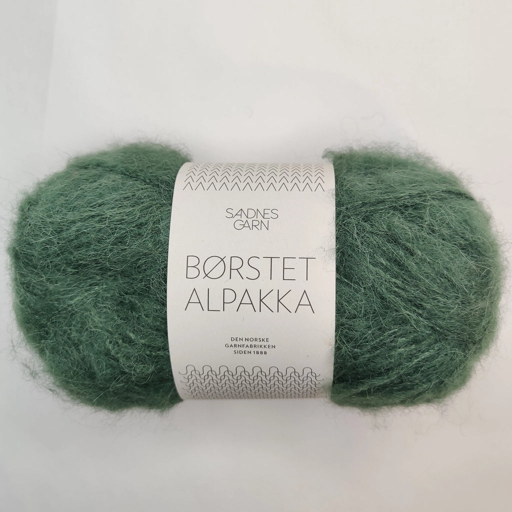 Sandnes Garn Borstet Alpakka, 8581 DYP SKOGGRÖN