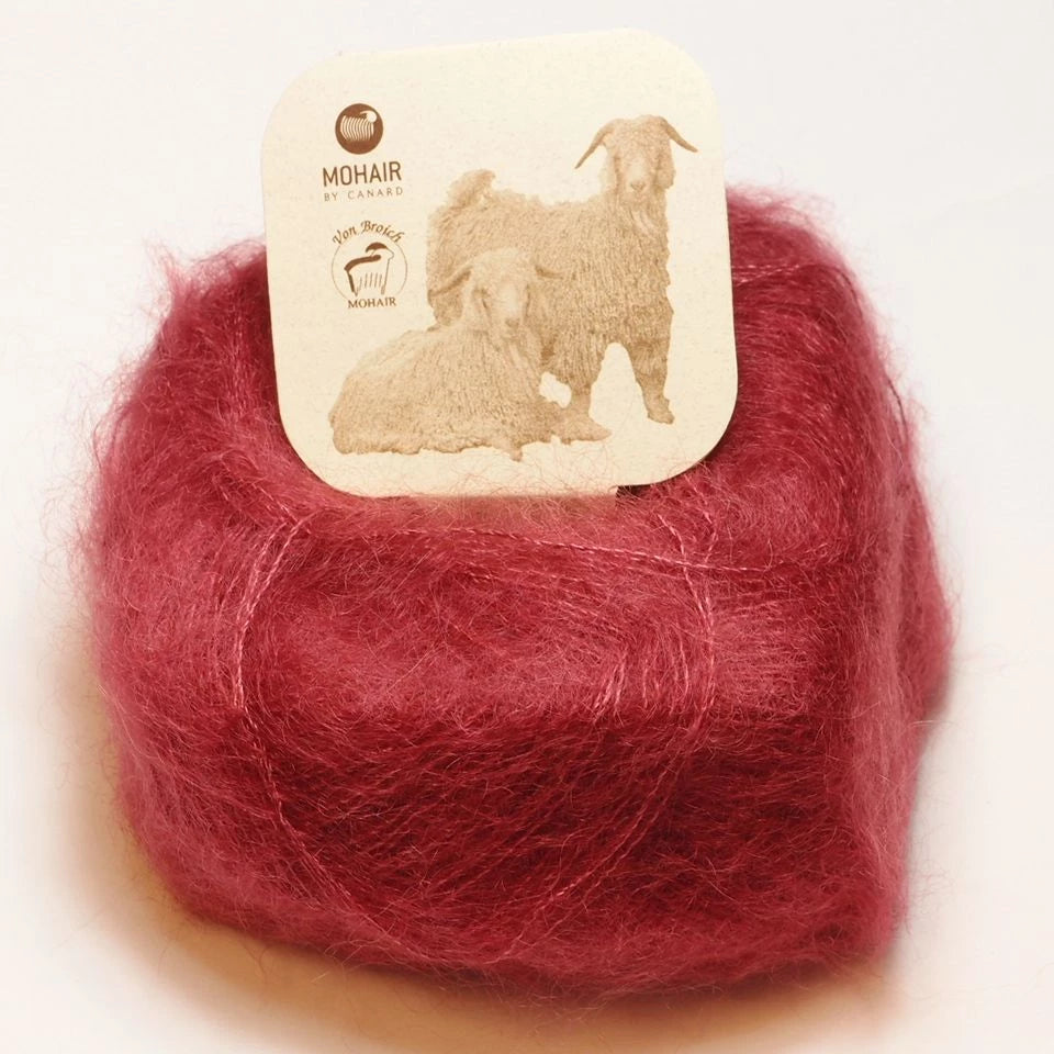 Brushed Lace, Mohair by Canard 3017 Rododendron