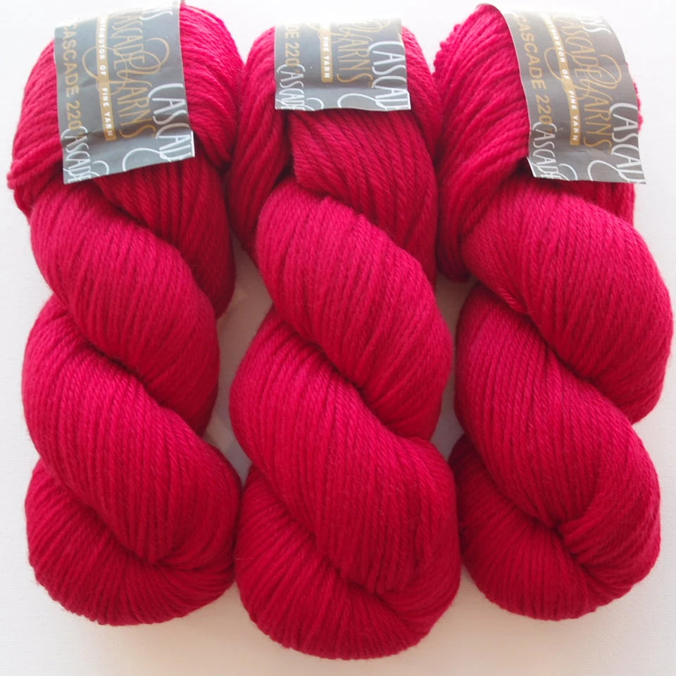 Cascade 220, 8895 CHRISTMAS RED