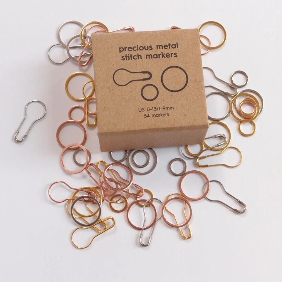 Cocoknits precious metal stitch markers