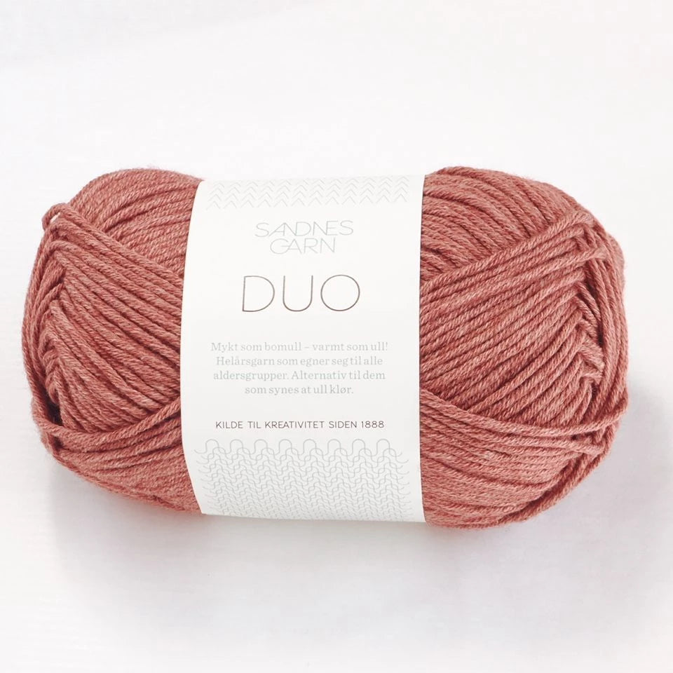 Duo Sandnes Garn 4344 Mörk Pudderrosa