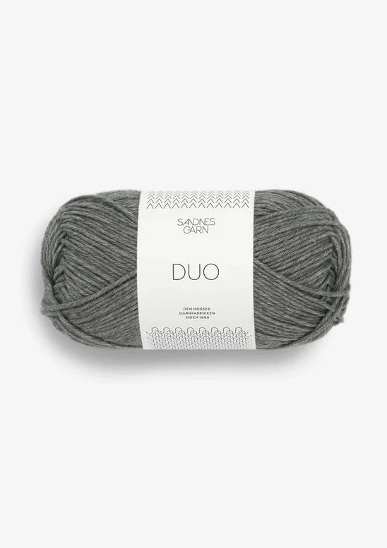 Sandnes Garn Duo, 9071 Stövet Olivegrönn