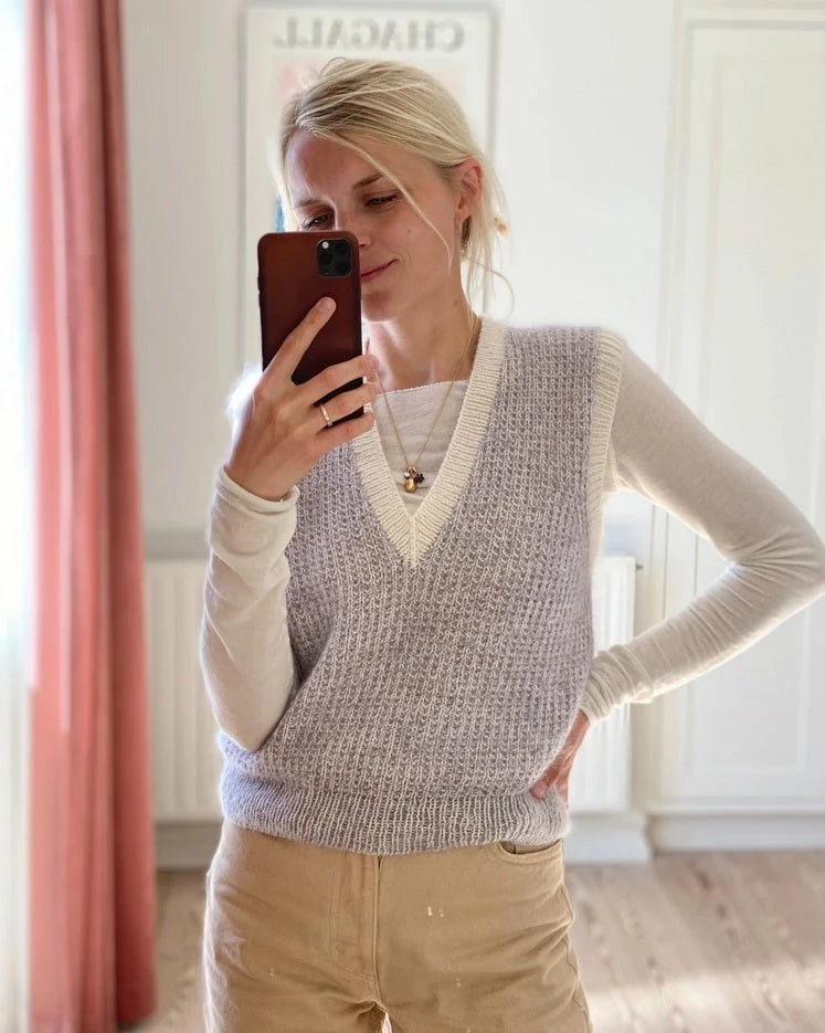 Friday Sliopver V-neck by PetiteKnit