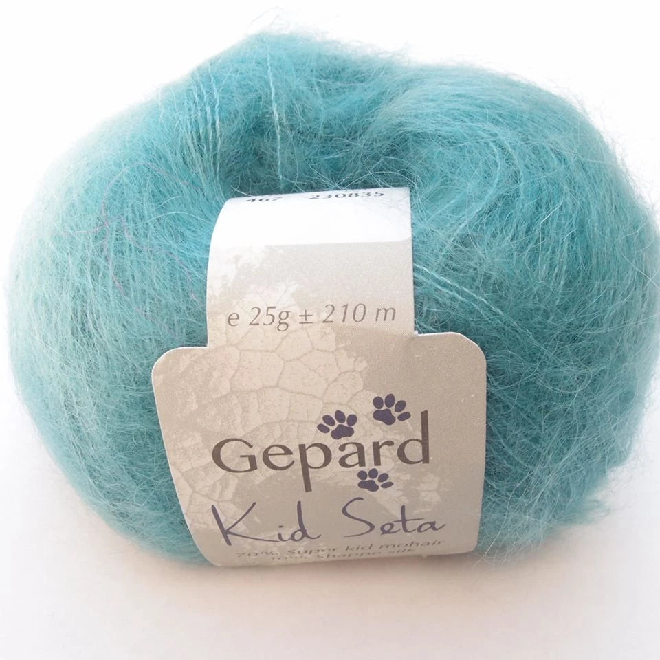 Gepard Kid Seta, silkkimohair 467 jade