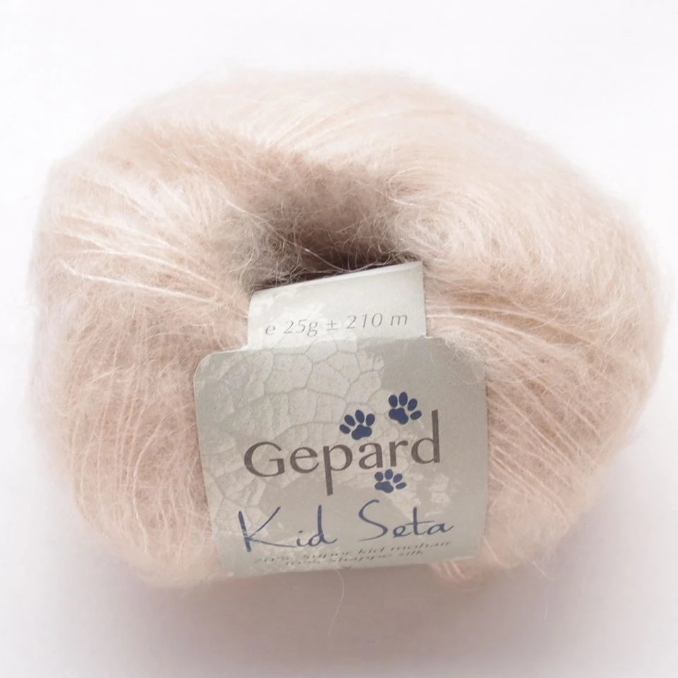 Gepard Kid Seta, silkkimohair 103 Ivory Beige