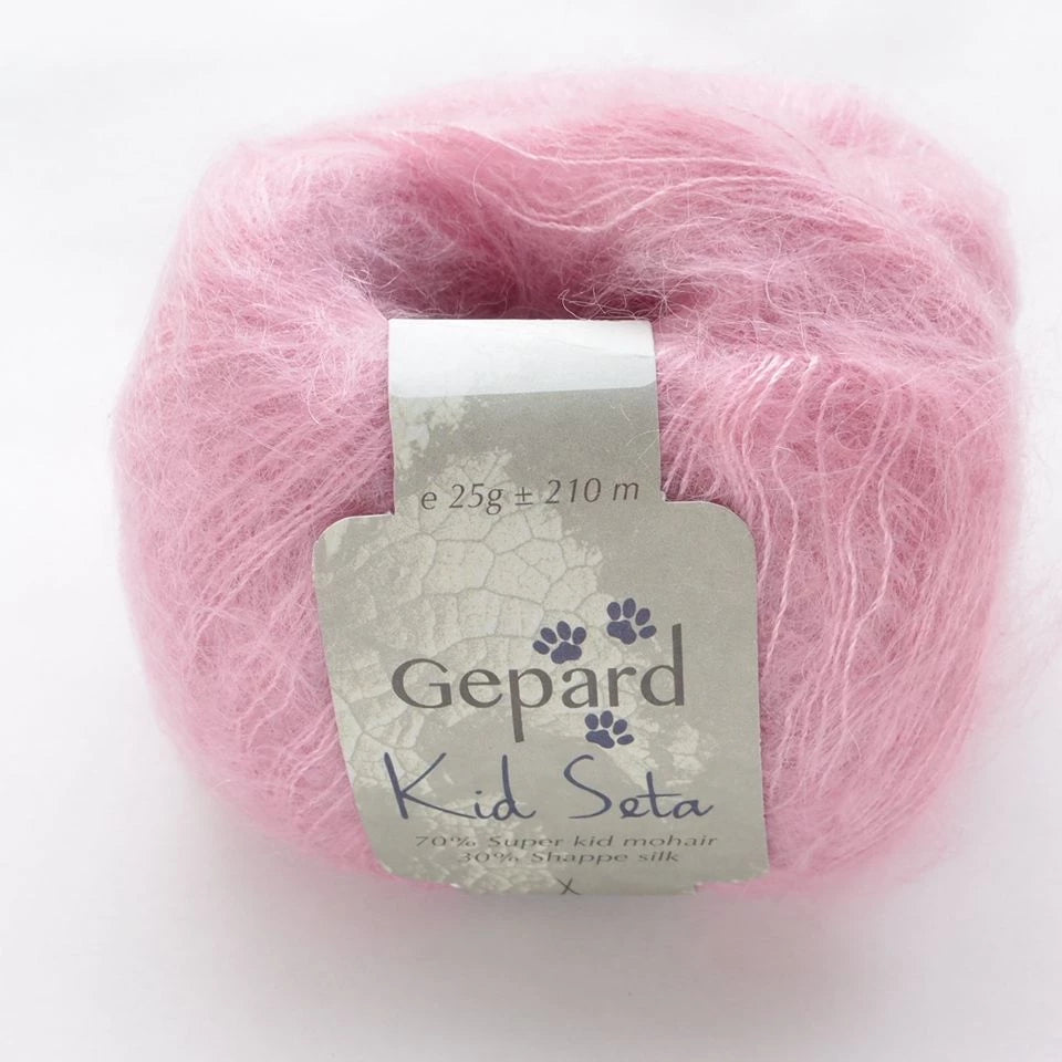 Gepard Kid Seta, silkkimohair 488 Old Rose