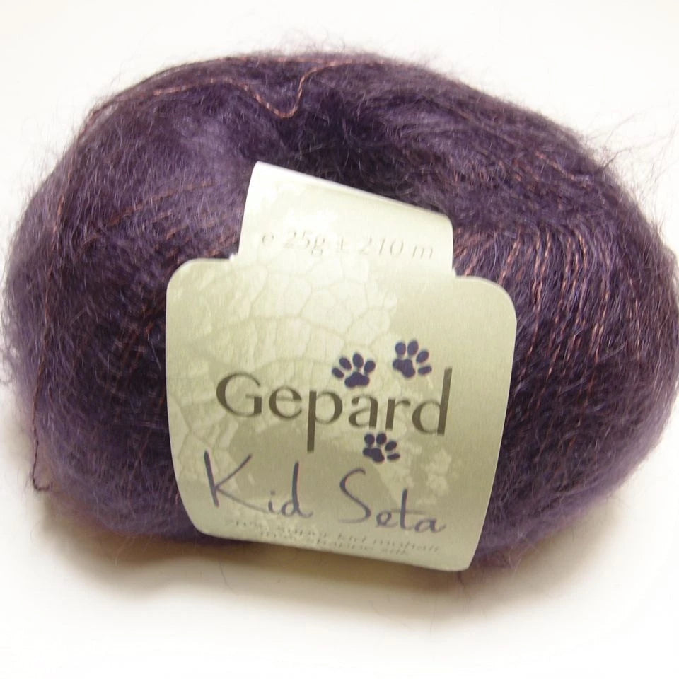 Gepard Kid Seta, silkkimohair 928 dyb lilla
