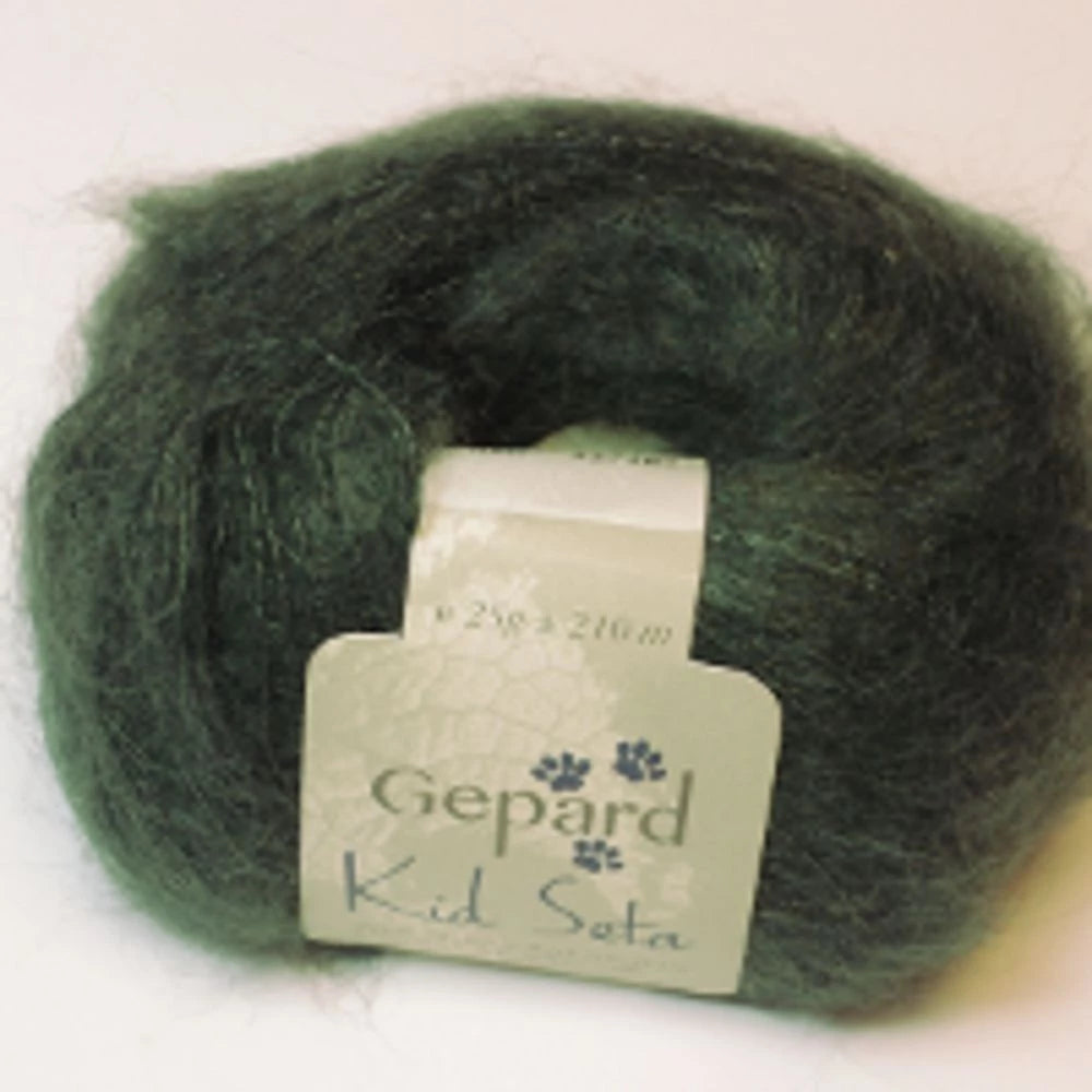 Gepard Kid Seta, silkkimohair 880 tummavihreä