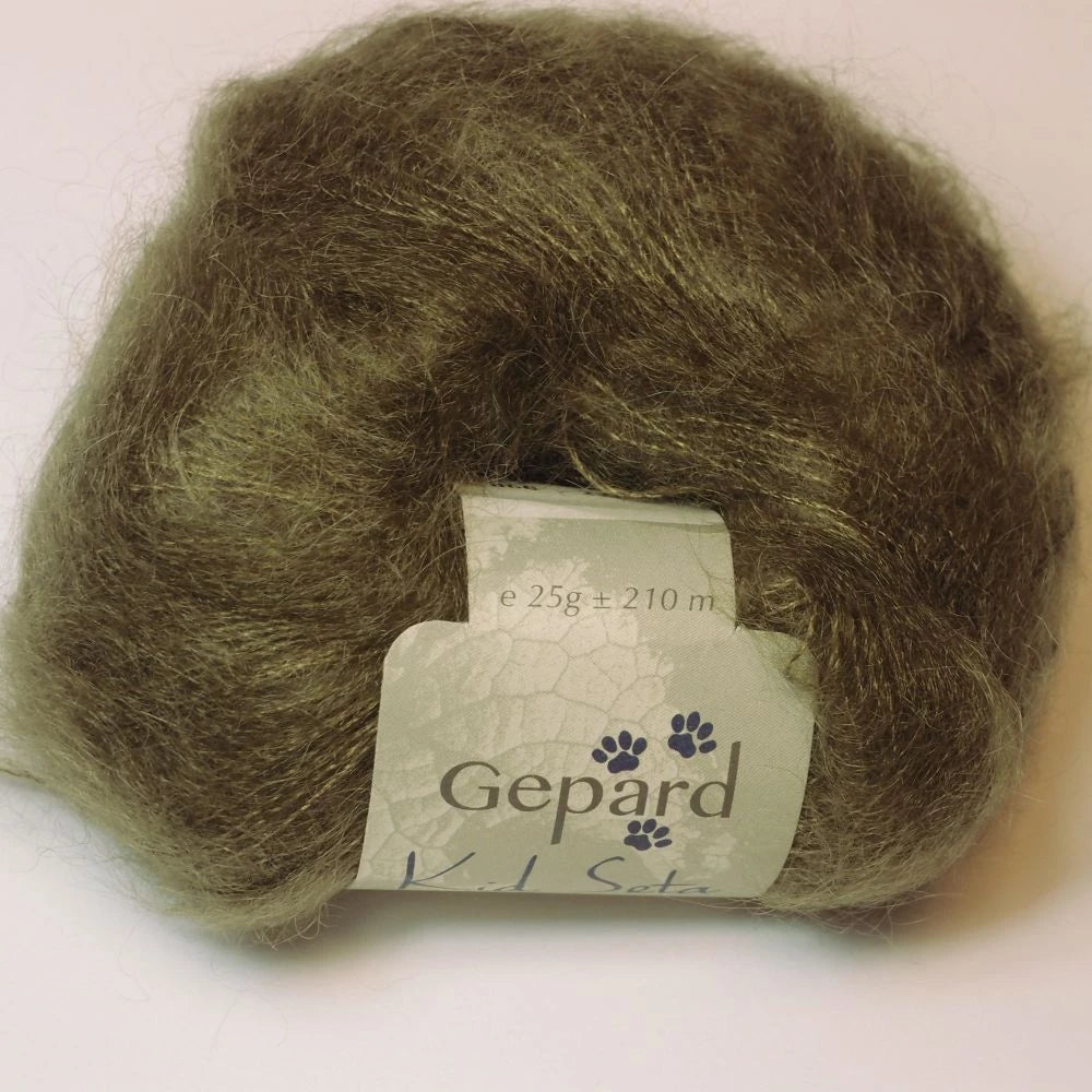 Gepard Kid Seta, silkkimohair 860 oliivi