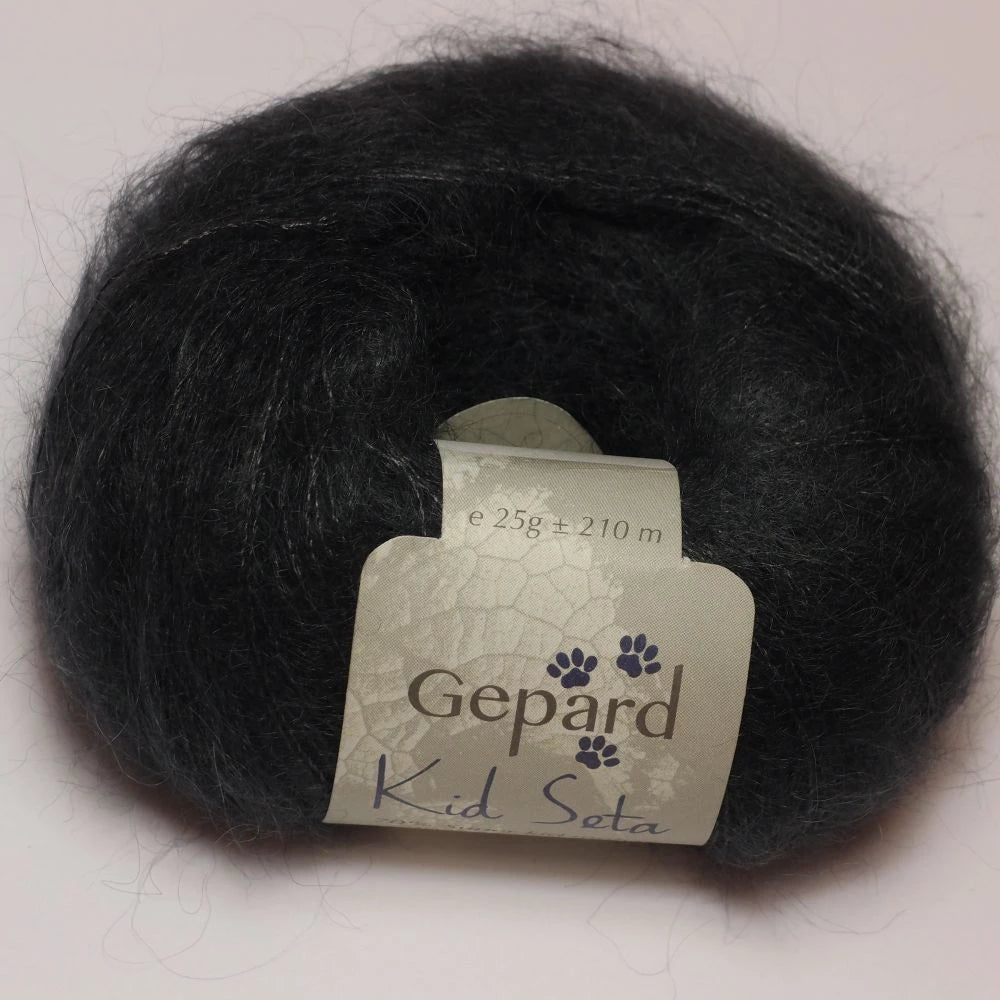 Gepard Kid Seta, silkkimohair 590 tummanharmaa