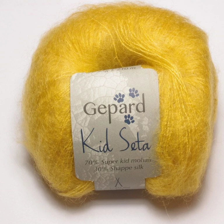 Gepard Kid Seta, silkkimohair 1109 Klar Messing