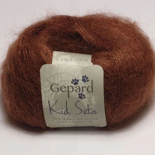 Gepard Kid Seta, silkkimohair 1007 Cognac